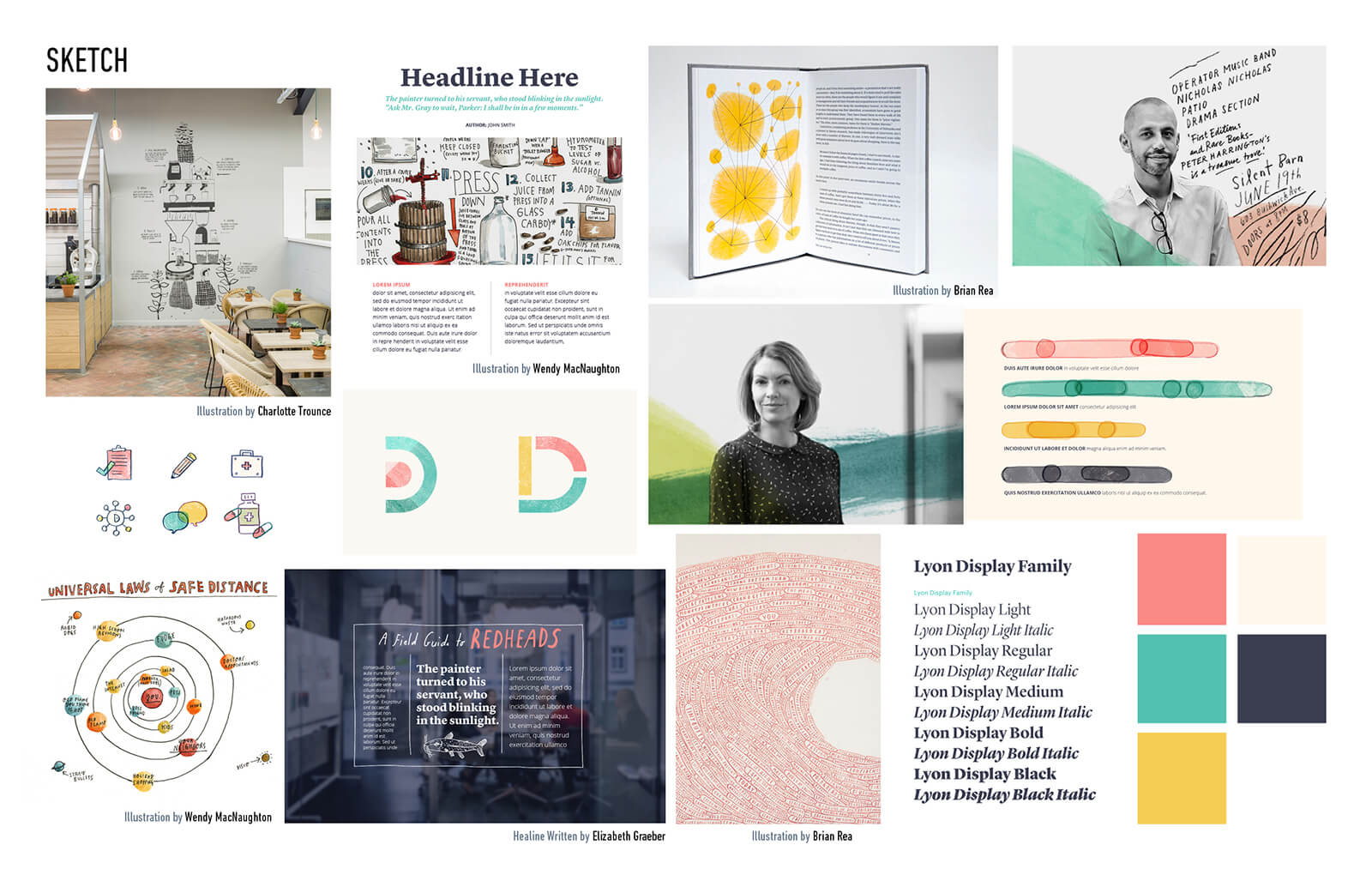 Docent Health design moodboards